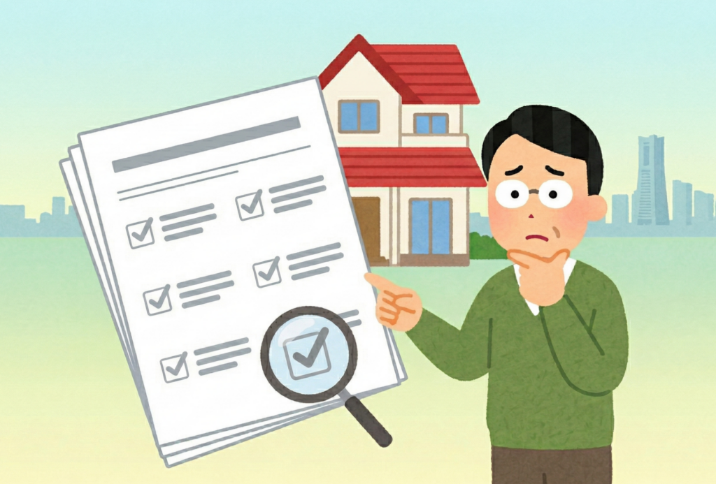 遺産の不動産を調査して困っている相続人の男性